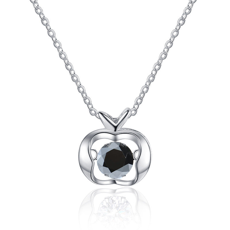 Damen Halskette mit herzförmigem Anhänger und funkelndem Zirkon Shop Nory