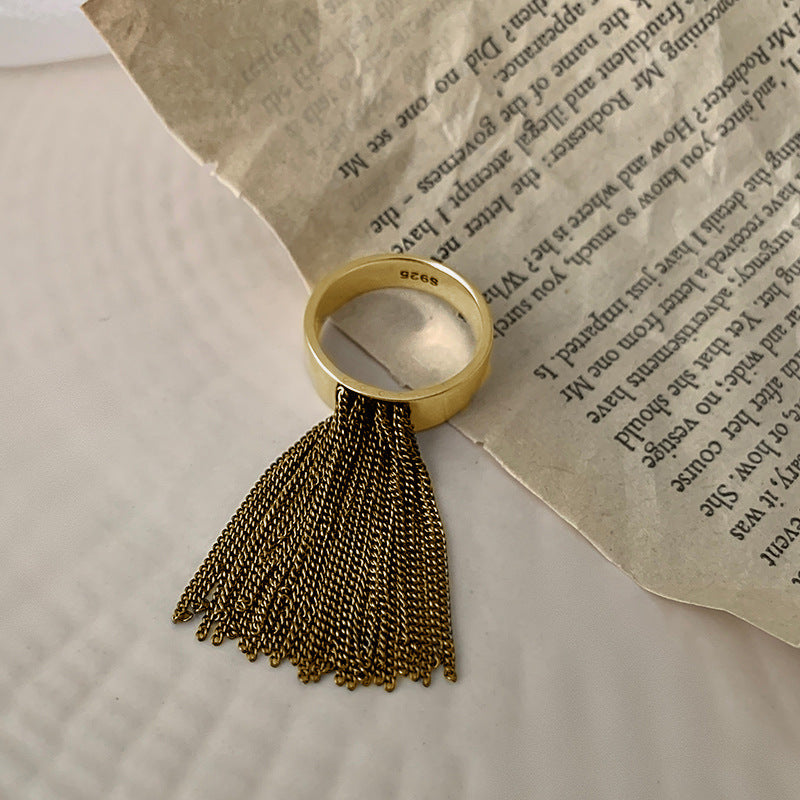 Damensring mit elegantem Quasten-Detail Shop Nory