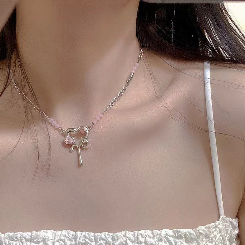 Damen Halskette mit herzförmigem Anhänger aus funkelndem Zirkonia Shop Nory
