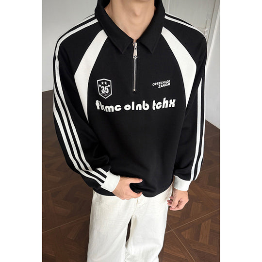 Herren Sportliches Zip-Pullover Shop Nory