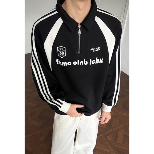 Herren Sportliches Zip-Pullover Shop Nory