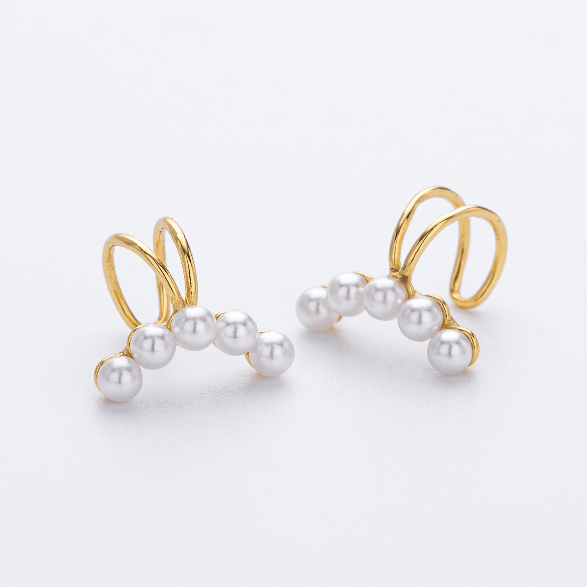 Damen Ohrstecker mit eleganten Perlen und hochwertigem 925 Sterling Silber Shop Nory