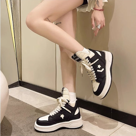 Damen Chunky High-Top Plateausneaker mit gepolstertem Schaft und ergonomischer Komfortsohle Shop Nory