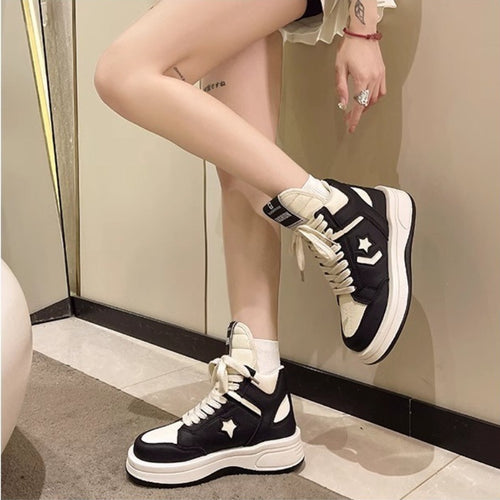 Damen Chunky High-Top Plateausneaker mit gepolstertem Schaft und ergonomischer Komfortsohle Shop Nory