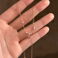 Damen Halskette mit filigranem Anhänger und funkelnden Zirkonia Shop Nory