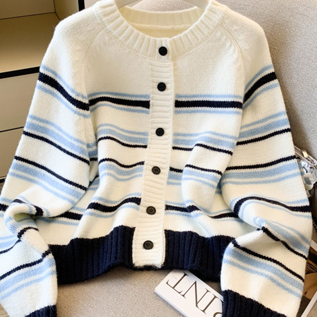 Damen Gemusterter Strickcardigan Shop Nory