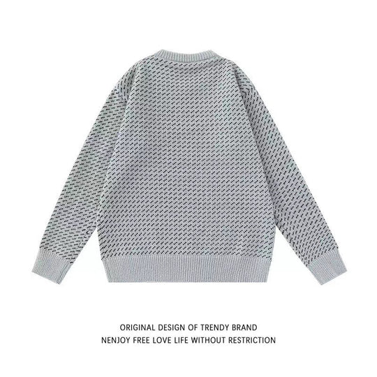 Damen Modischer Grobstrickpullover mit kreativem Muster Shop Nory