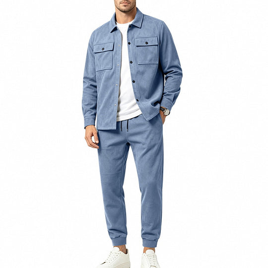 Herren Overshirt- und Jogginghose-Set aus weichem Baumwollmix Shop Nory