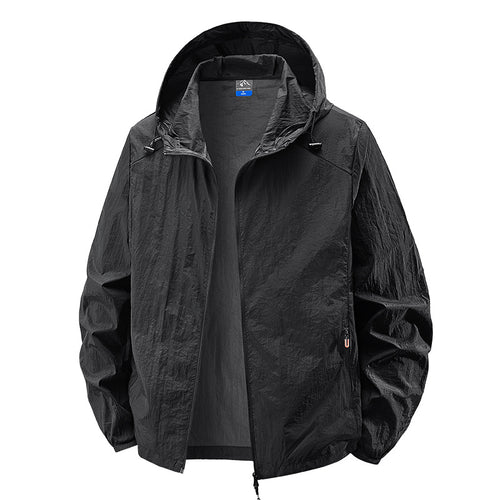Herren Leichte Outdoorjacke mit verstellbarem Kapuzendesign Shop Nory