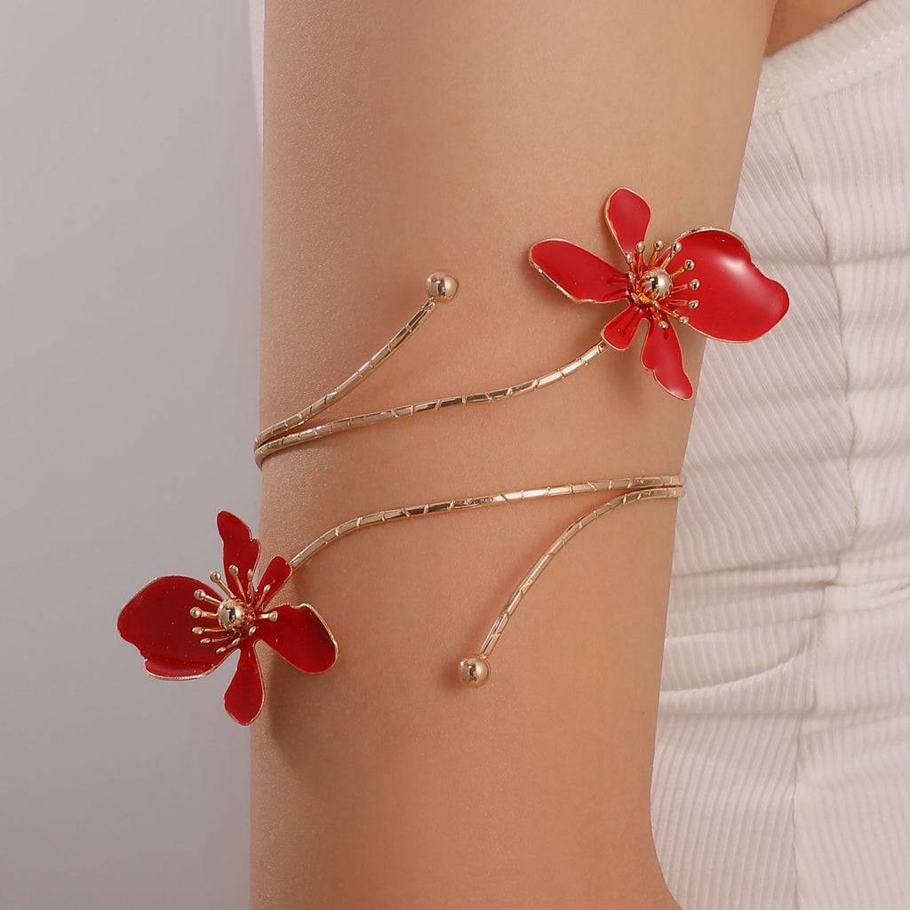 Damen Armreif mit prachtvollem floralen Design Shop Nory