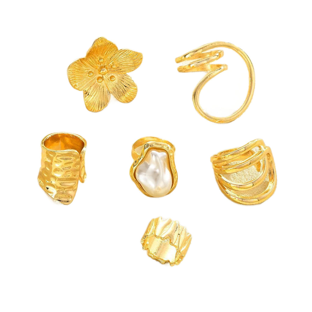 Damen modisches Ring-Set mit einzigartigen Designs und kreativen Formen Shop Nory