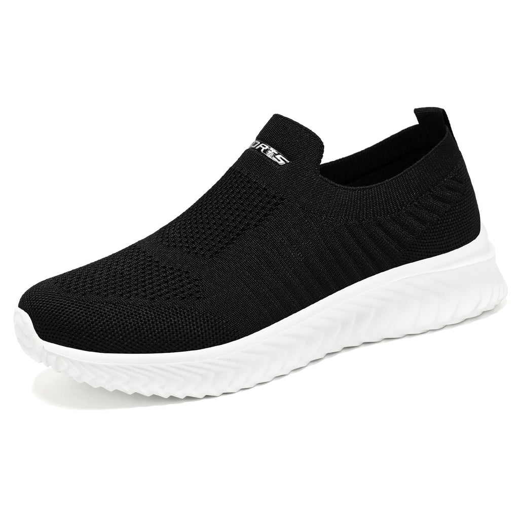 Damen Luftige Slip-On Sneakers mit flexiblem Strickoberteil