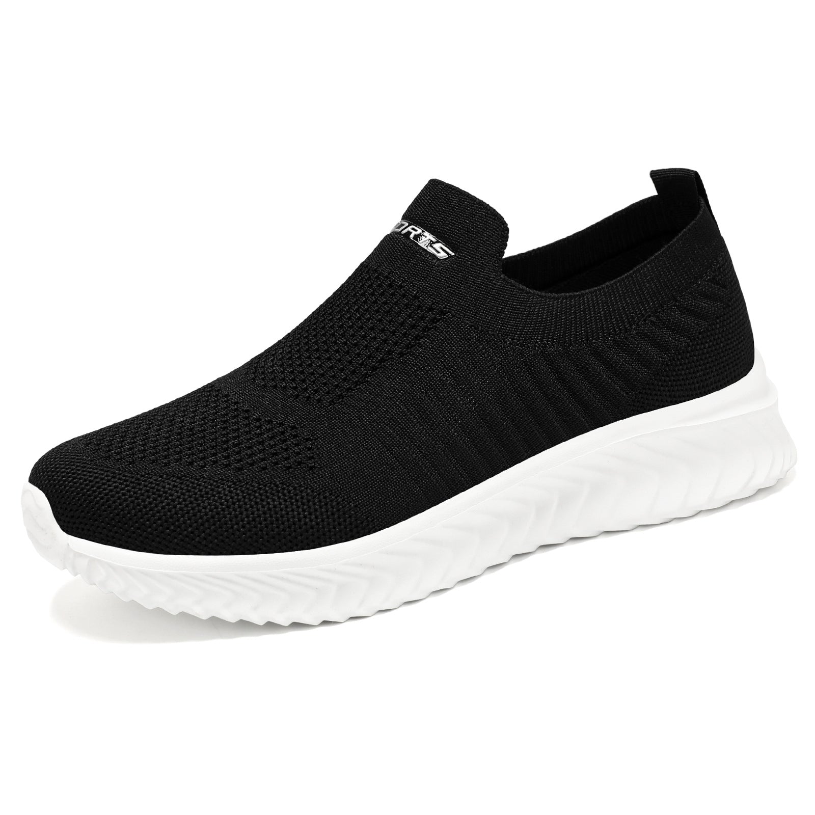 Damen Luftige Slip-On Sneakers mit flexiblem Strickoberteil