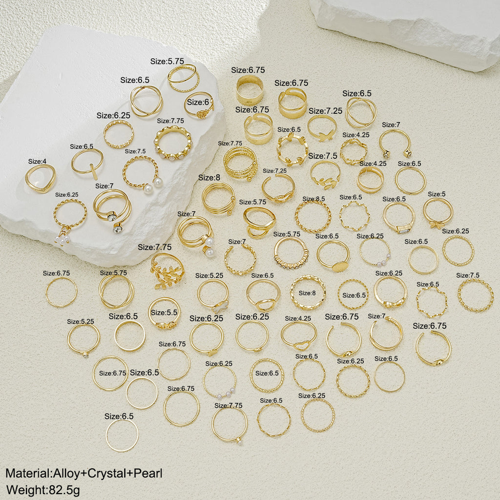 Damen Ring-Set mit vielfältigen Designs und filigranen Details Shop Nory