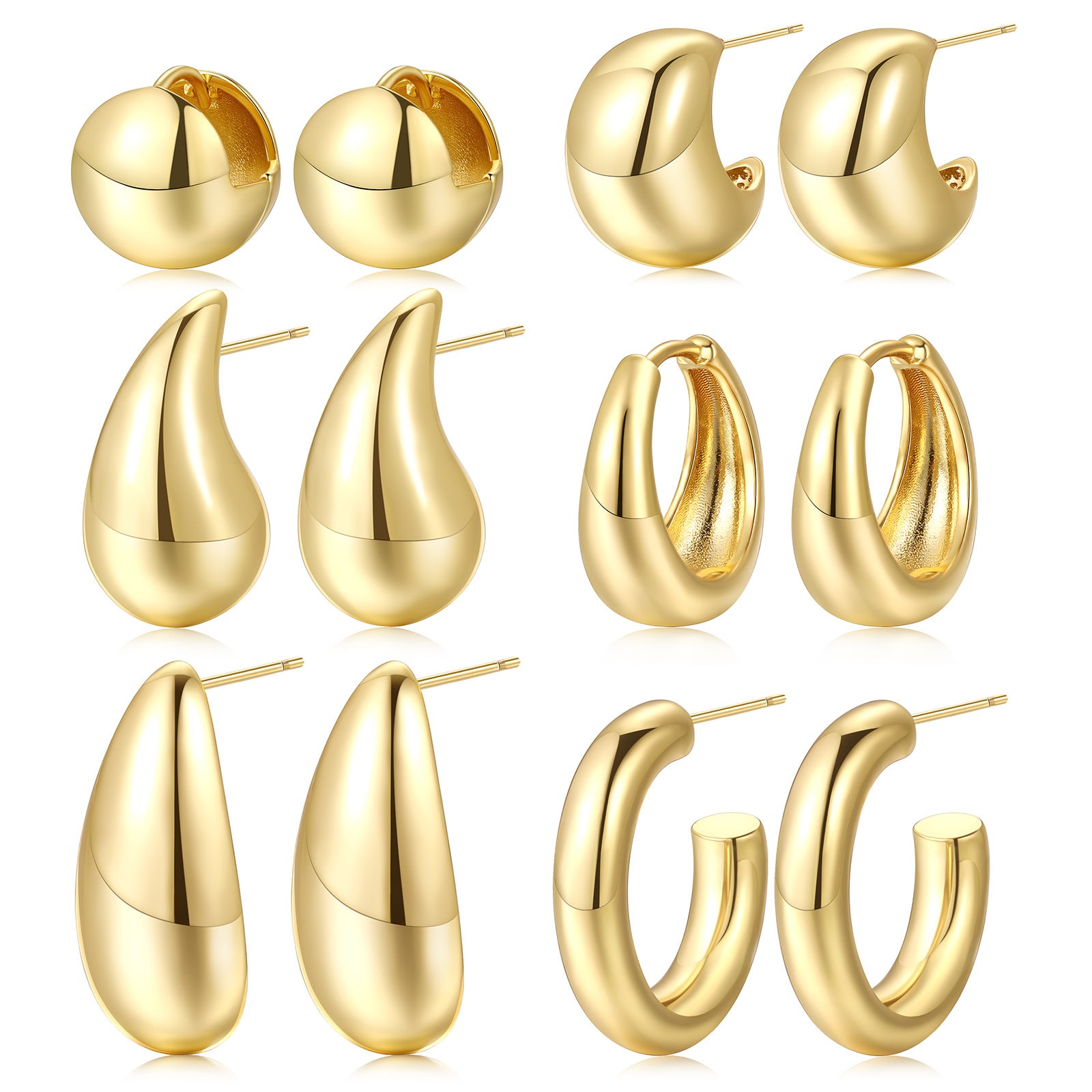 Damen Ohrringe Set mit eleganten und künstlerischen Designs Shop Nory