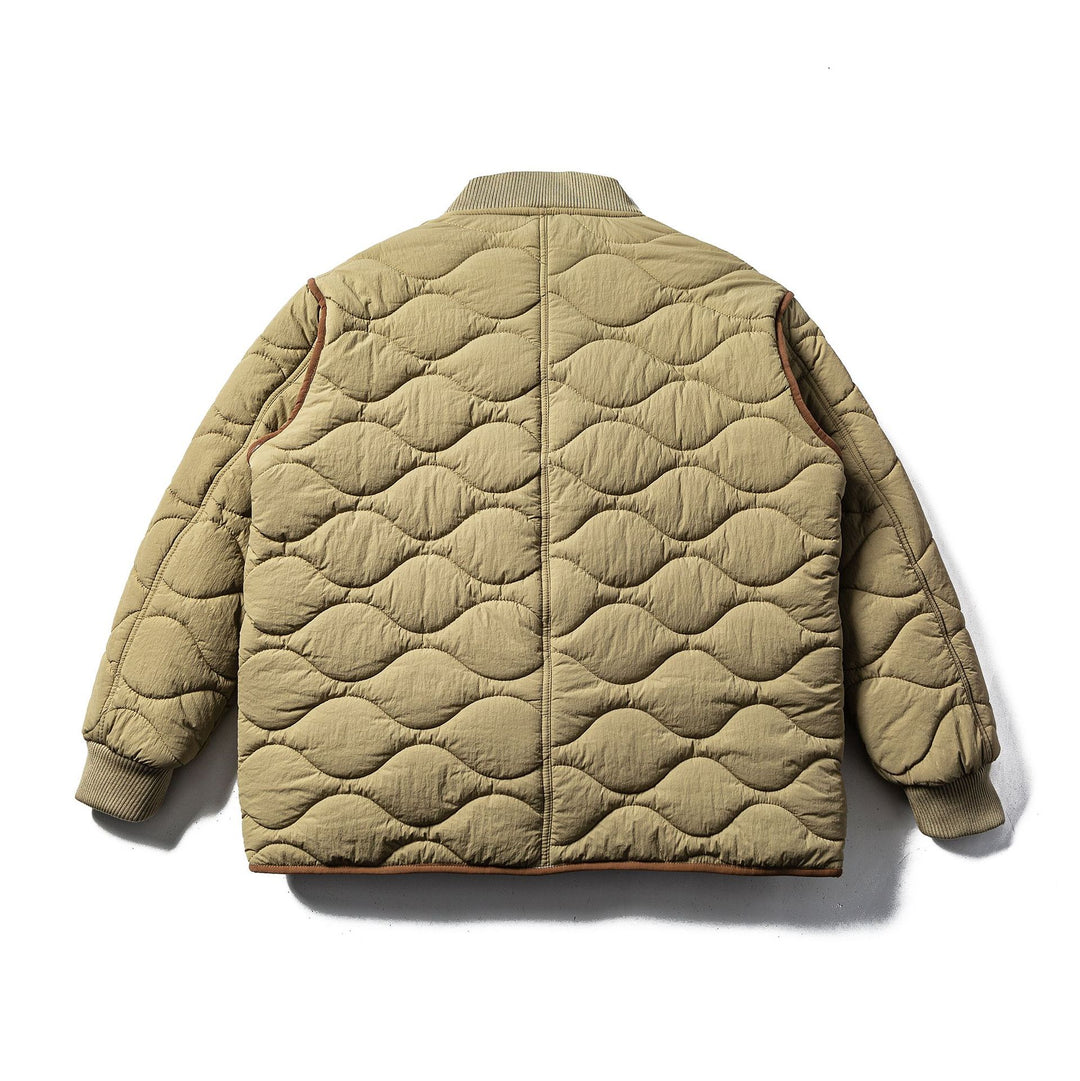 Herren Gestepptes Boxy‑Blouson mit Wellensteppung und Lederpaspel Shop Nory