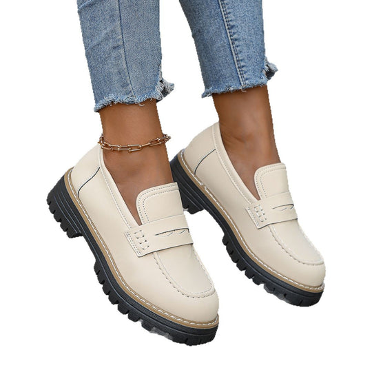 Damen robuste Loafer mit markanter Profilsohle, weichem Veloursoptik-Obermaterial und gepolstertem Komfortfußbett Shop Nory