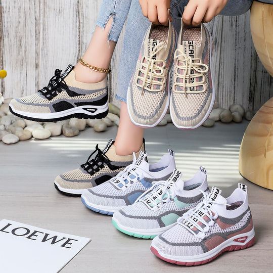 Damen nan sockenähnlicher Plateausneaker mit atmungsaktivem Strickoberteil und stoßdämpfender EVA-Sohle Shop Nory
