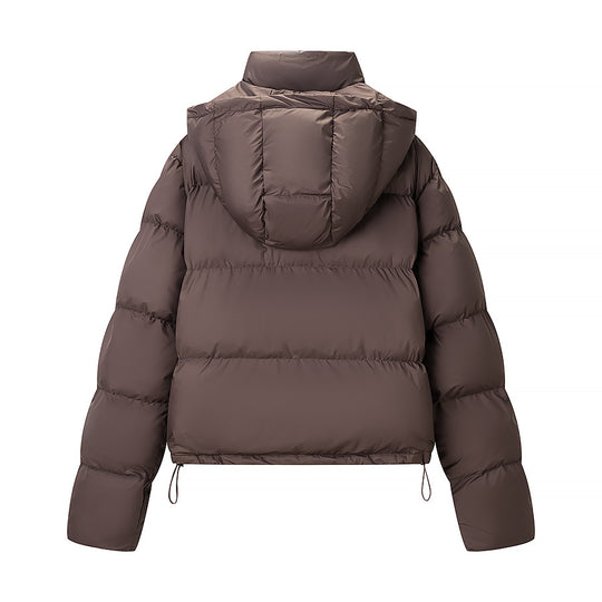 Damen Wattierte Daunenoptik-Steppjacke mit abnehmbarer Kapuze Shop Nory
