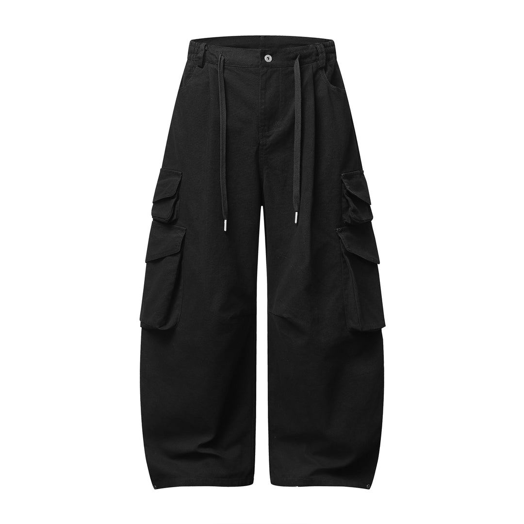 Damen Utility-Cargo-Culotte mit weitem Bein, elastischem Bund und Pattentaschen Shop Nory