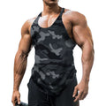 Herren ärmelloses Fitnessshirt im modernen Camouflage-Design