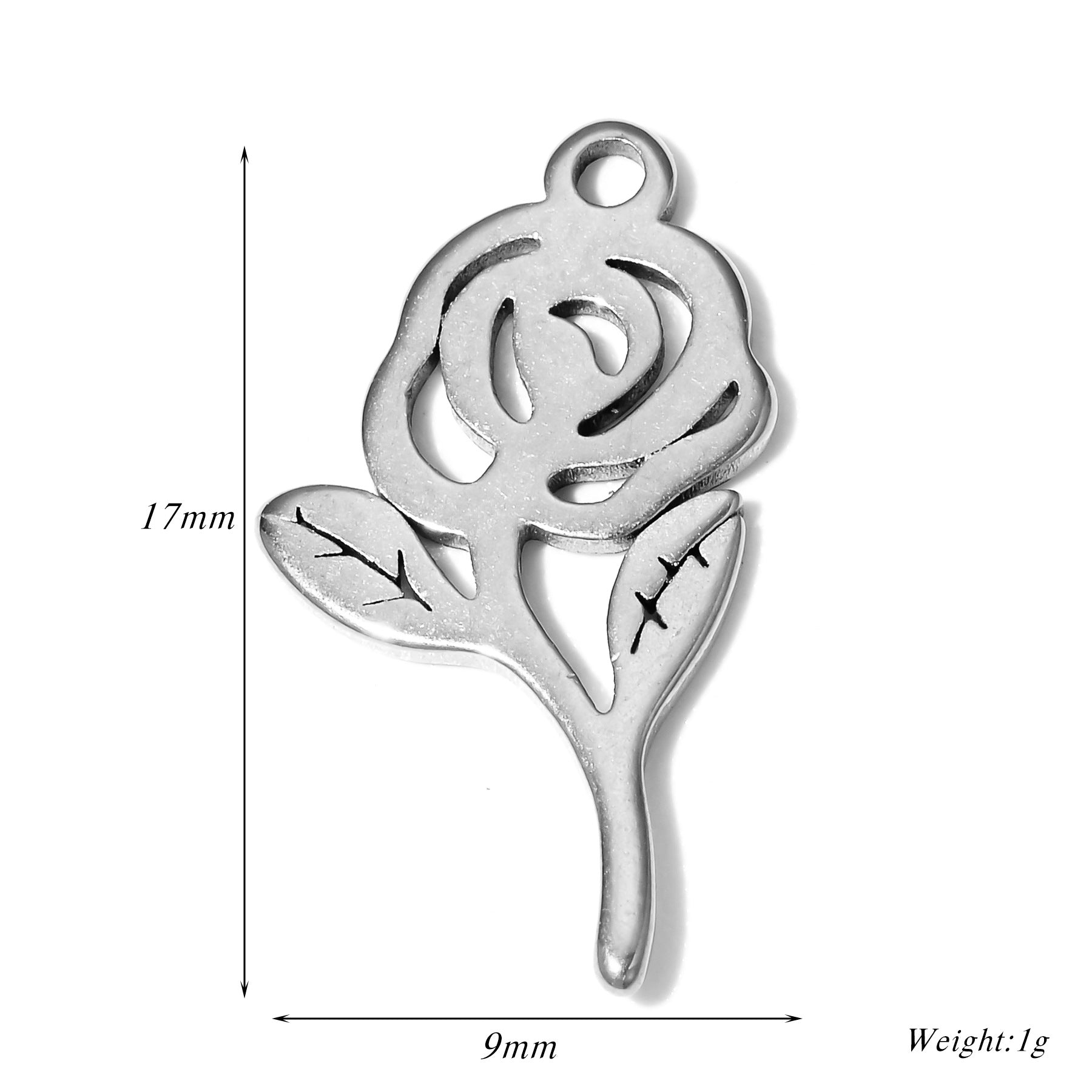 Damen Schmuckanhänger in Form einer filigranen Blüte aus hochwertigem Metall Shop Nory