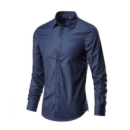 Herren Slim-Fit Businesshemd aus Stretch-Baumwollmix mit Kentkragen Shop Nory