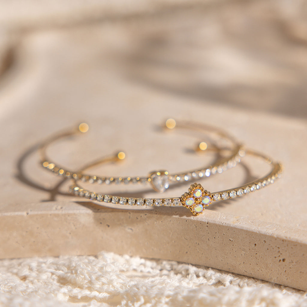Damen Armband mit strahlenden Zirkonia und hypoallergener Edelstahlverarbeitung Shop Nory