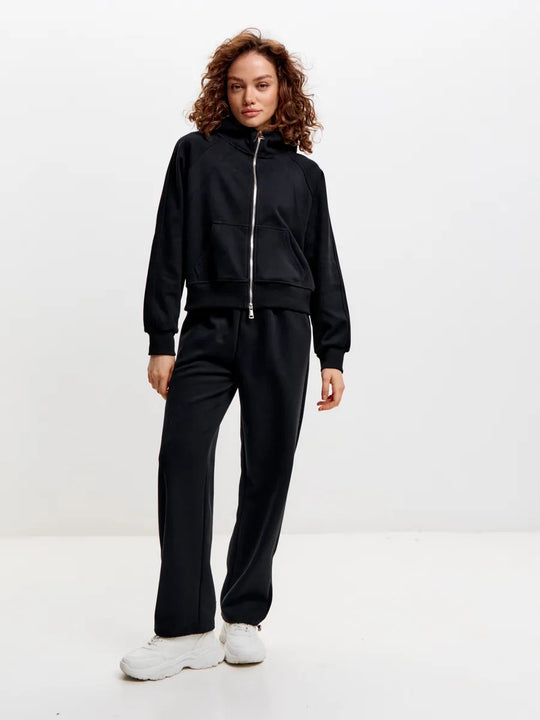 Damen Sportliches Fleece-Jogging-Set Shop Nory