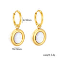 Damen Hängende Ohrringe mit stilvollen, runden Anhängern aus hochwertigem Gold Shop Nory