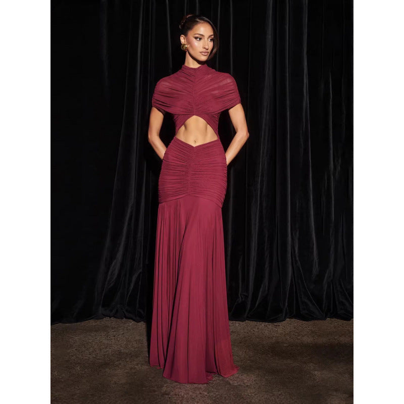 Damen Glamouröses Abendkleid mit figurbetontem Design und Cut-Outs Shopnory