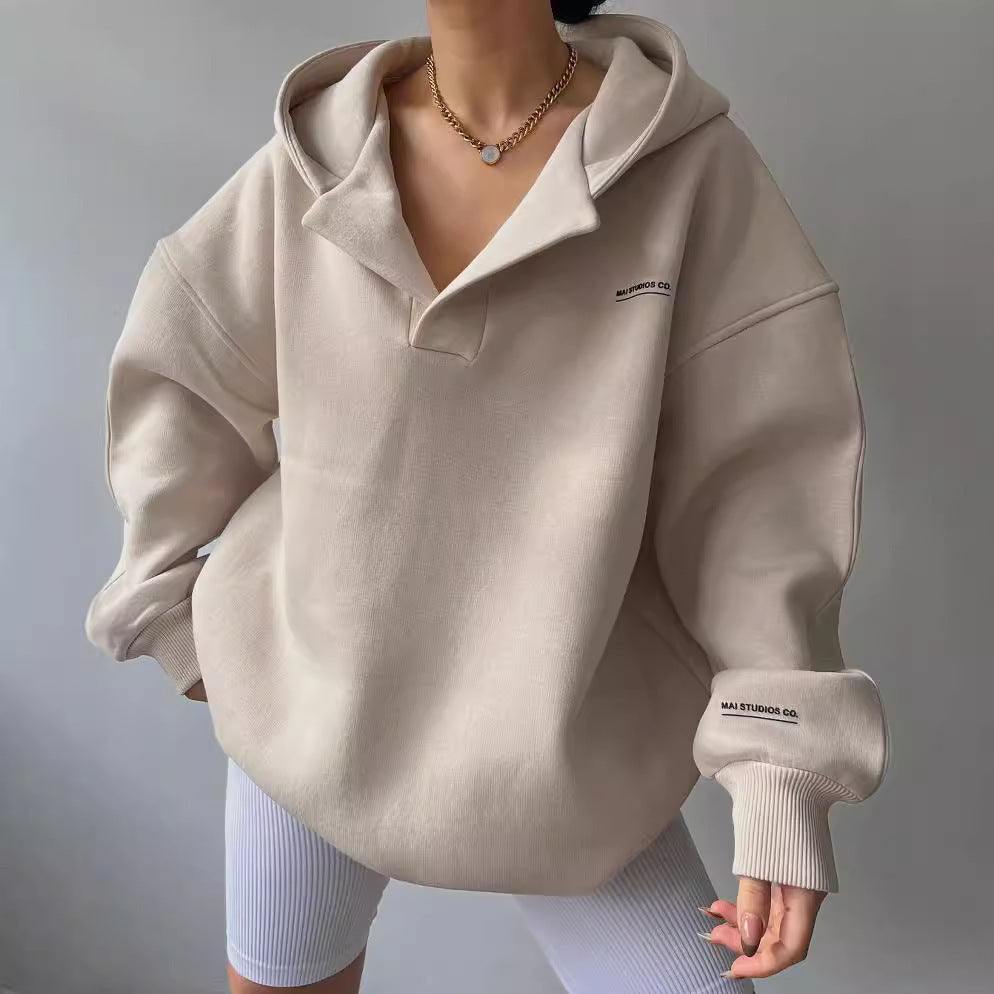 Damen oversized Kapuzenpullover