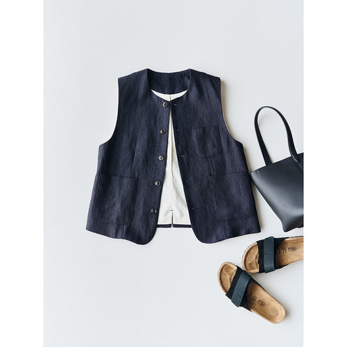 Damen Elegante Leinenweste Shop Nory