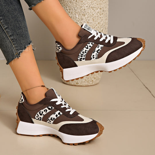 Damen Retro-Plateau-Sneaker mit Velours- und Mesh-Mix Shop Nory