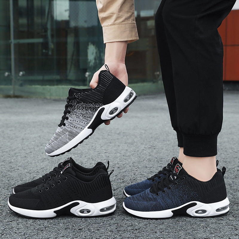 Herren nan leichter Strick-Running-Sneaker mit gepolsterter Fersenstütze und sichtbarer Luftkissen-Zwischensohle Shop Nory