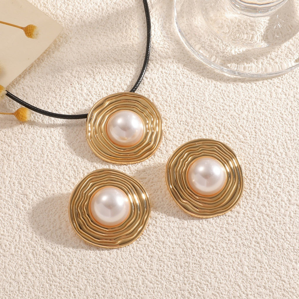 Damen Schmuckset mit elegantem, skulpturalem Perlendesign Shop Nory