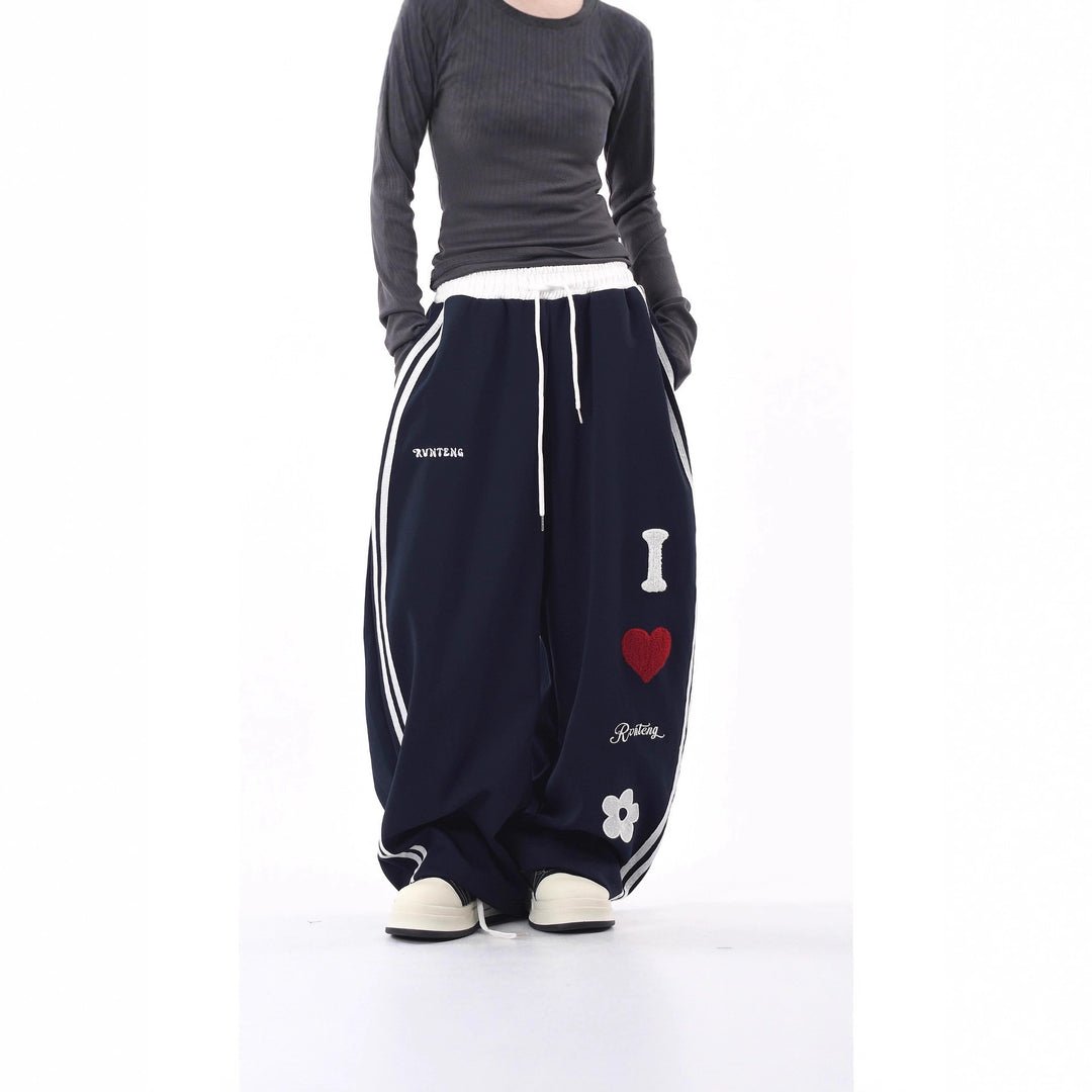 Damen Lässige Sporthose mit einzigartigen Stickereien Shop Nory