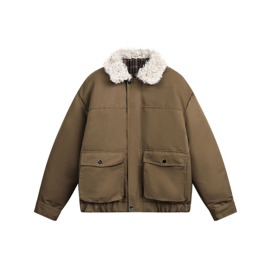 Herren Kurzblouson im Field‑Look mit voluminösem Teddy‑Umlegekragen Shop Nory