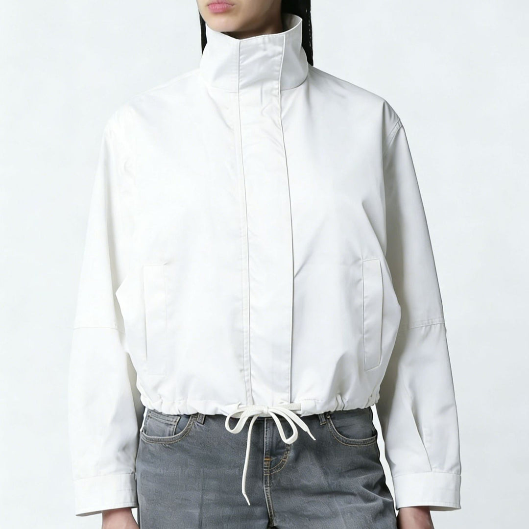 Damen Modische Jacke mit Stehkragen