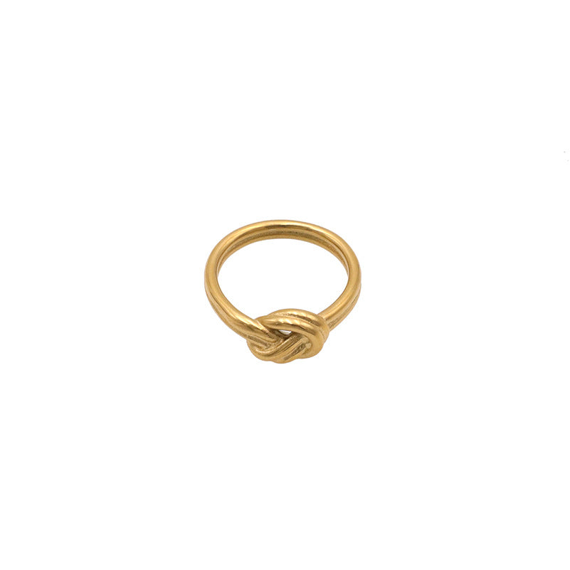 Damen Zierlicher Knotenring aus hochwertigem Metall Shop Nory