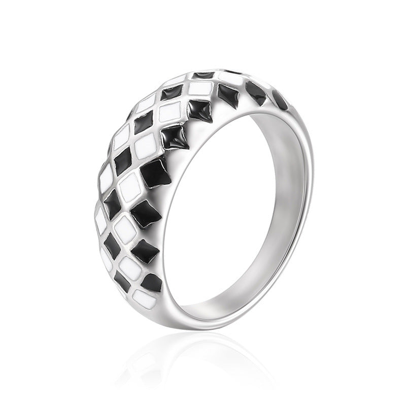 Damen Eleganter geometrischer Ring mit kunstvollem Design Shop Nory