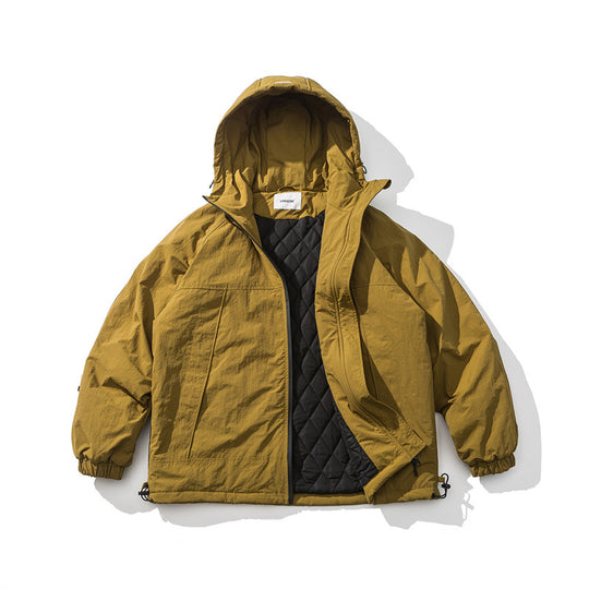 Unisex Leichtgewichtige Boxy‑Isolationsjacke mit Kapuze und regulierbarem Saum Shop Nory