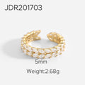Damen Offener Ring mit funkelndem Zirkonia und elegantem Design Shop Nory