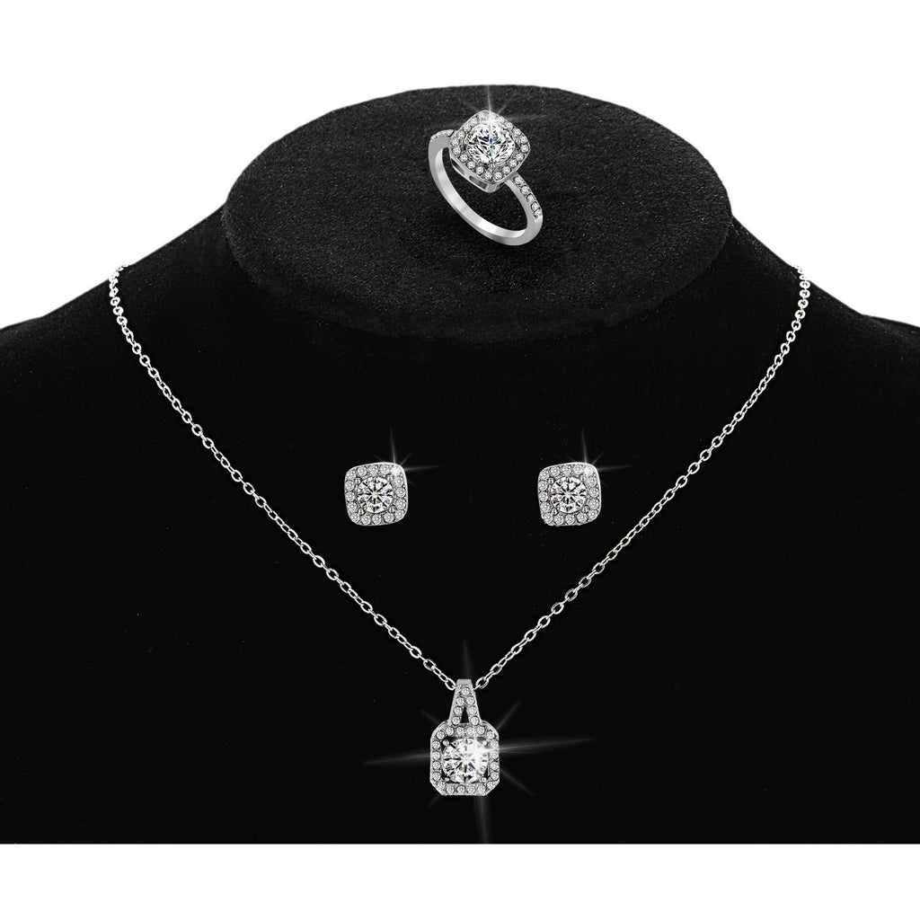 Damen Schmuckset mit funkelnden Kristallen und eleganten Designs Shop Nory
