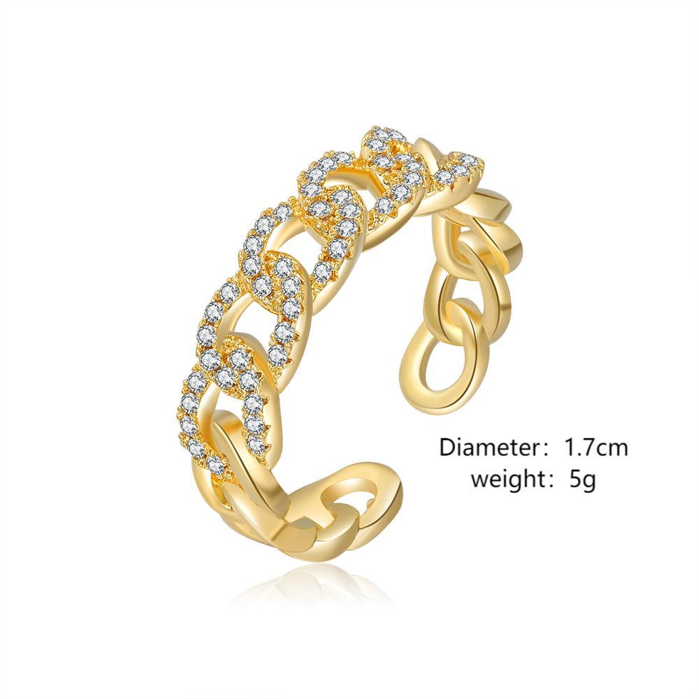 Damen eleganter Statement-Ring mit funkelnden Zirkonsteinen Shop Nory