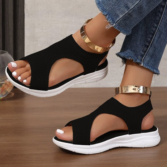 Damen Atmungsaktive Sport-Sandalen mit elastischem Obermaterial und rutschfester Sohle