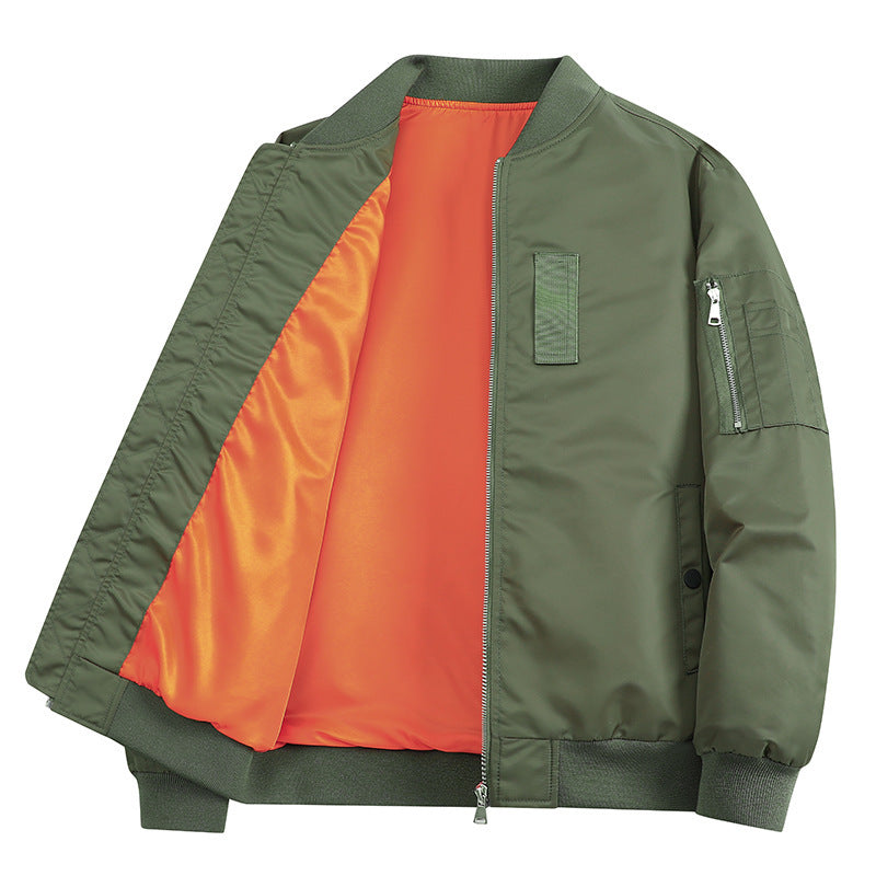 Herren Leichte Flieger-Bomberjacke mit wasserabweisender Shell und Kontrastfutter Shop Nory