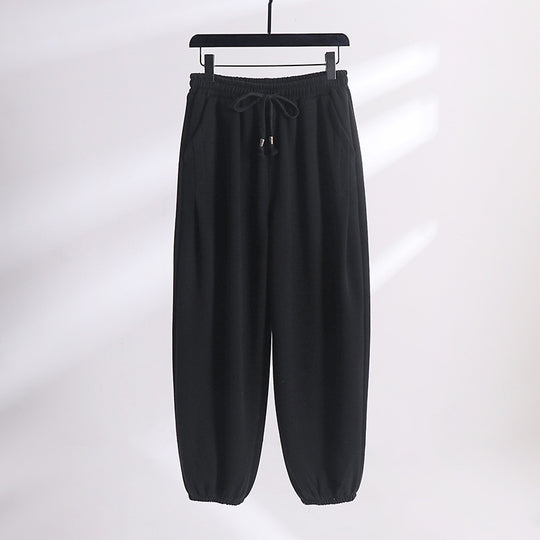 Damen Lässige Jogginghose aus weichem Baumwoll-Mix mit Tunnelzug und elastischen Knöchelbündchen Shop Nory