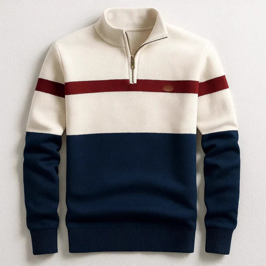 Herren Modischer Halbzip-Pullover