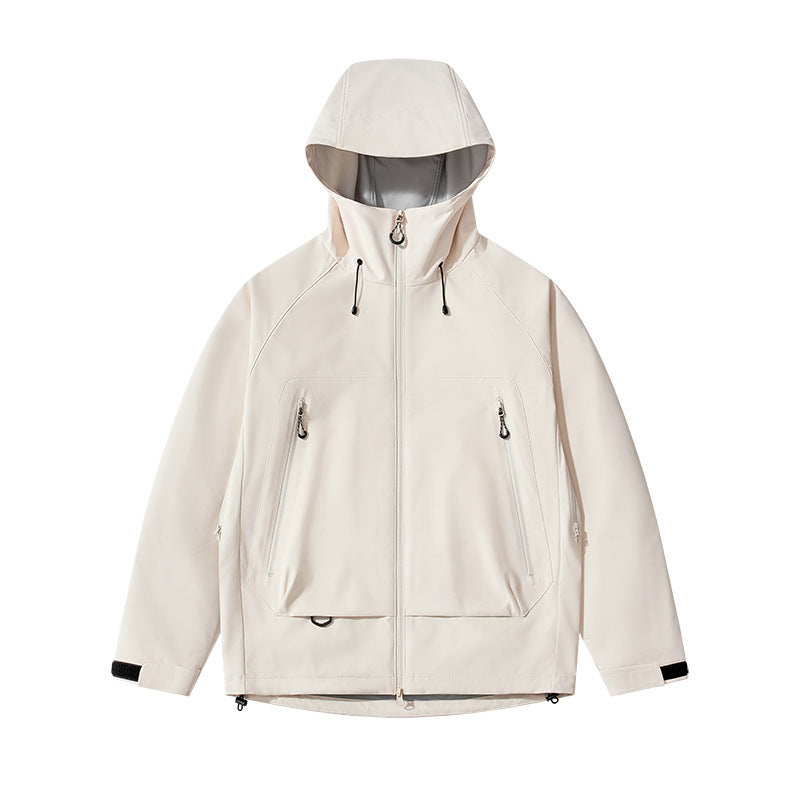 Herren technisch-isolierende Softshelljacke mit Kapuze und Fleece-Innenkragen Shop Nory